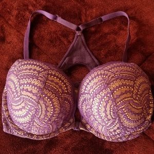 Victoria Secret Purple lace push up bra 34DD